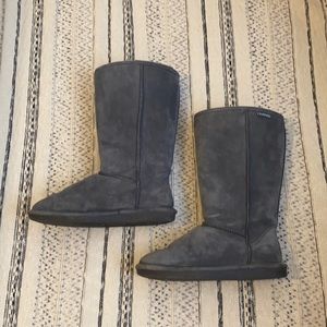 Women’s BearPaw Tall Boots Size 9 Gray/Charcoal